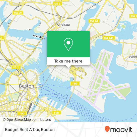 Budget Rent A Car map