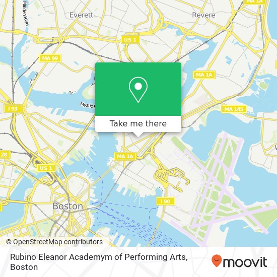 Rubino Eleanor Academym of Performing Arts map