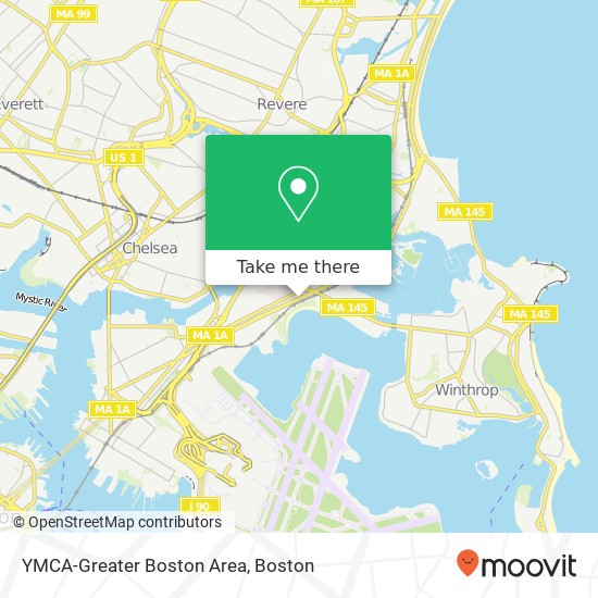 YMCA-Greater Boston Area map