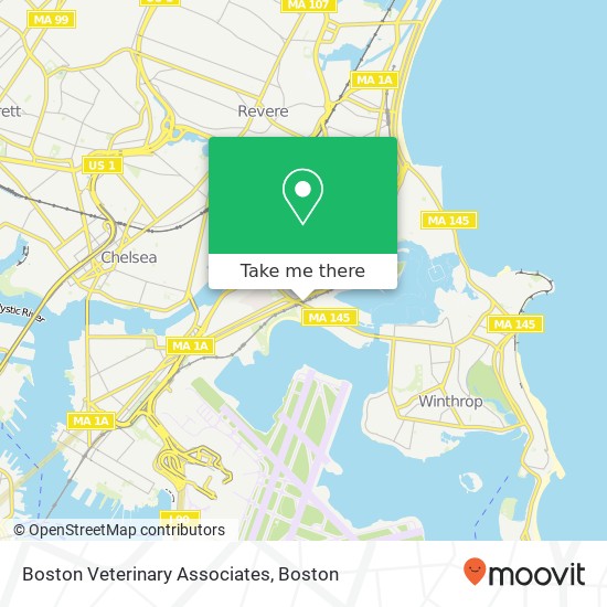 Boston Veterinary Associates map