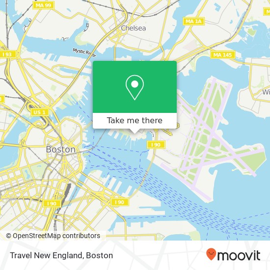 Mapa de Travel New England