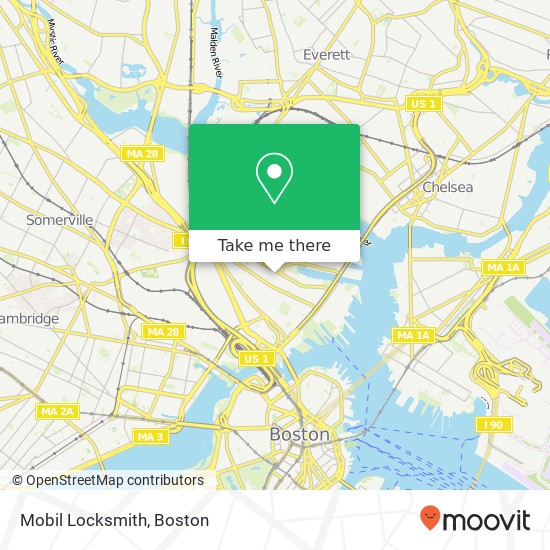 Mobil Locksmith map