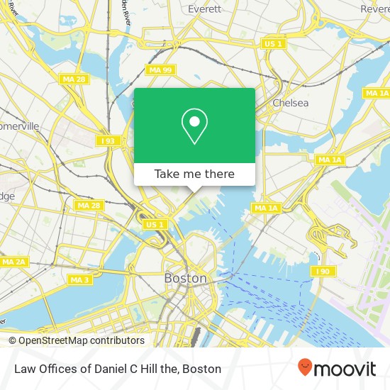 Mapa de Law Offices of Daniel C Hill the