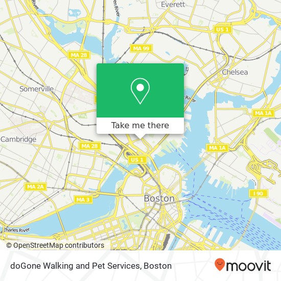 doGone Walking and Pet Services map