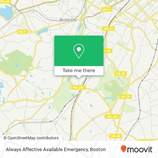 Mapa de Always Affective Available Emergency