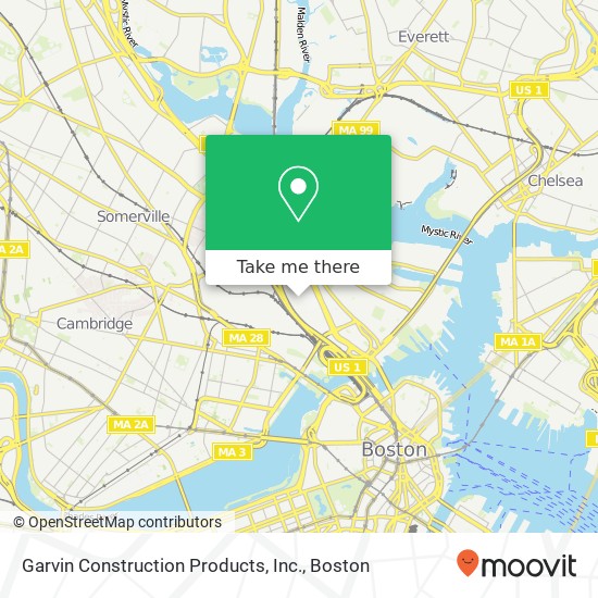 Garvin Construction Products, Inc. map