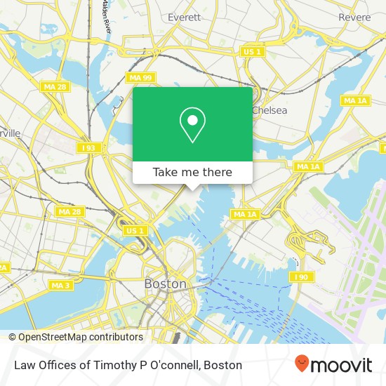 Law Offices of Timothy P O'connell map