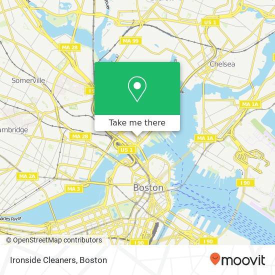 Ironside Cleaners map