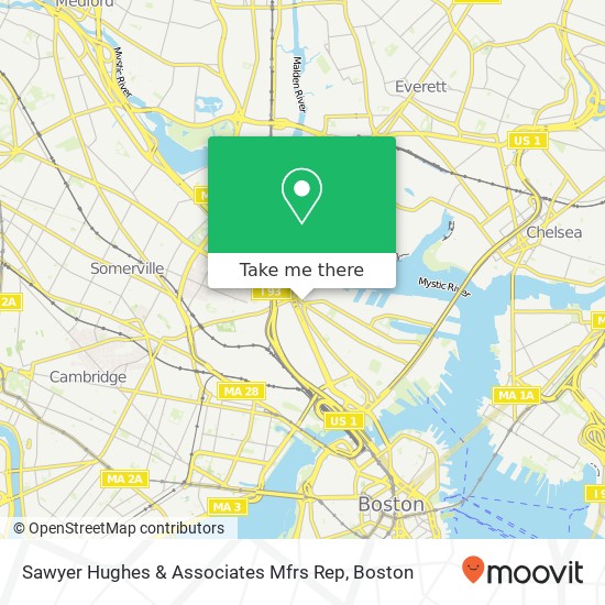 Mapa de Sawyer Hughes & Associates Mfrs Rep