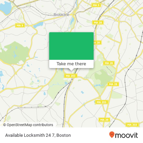 Available Locksmith 24 7 map