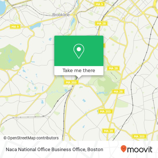 Naca National Office Business Office map