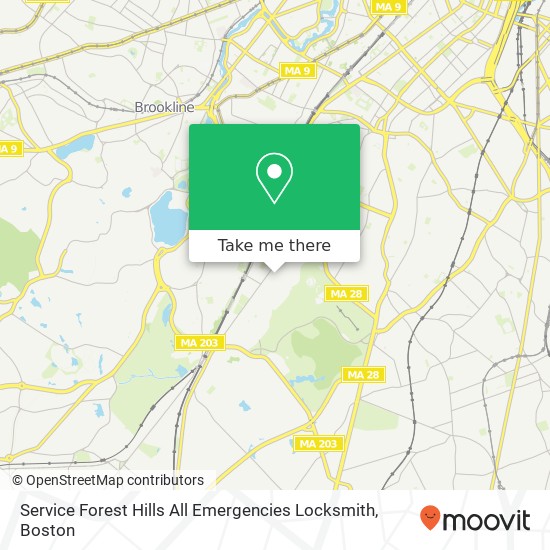 Mapa de Service Forest Hills All Emergencies Locksmith