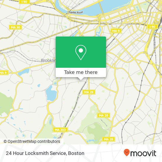 24 Hour Locksmith Service map