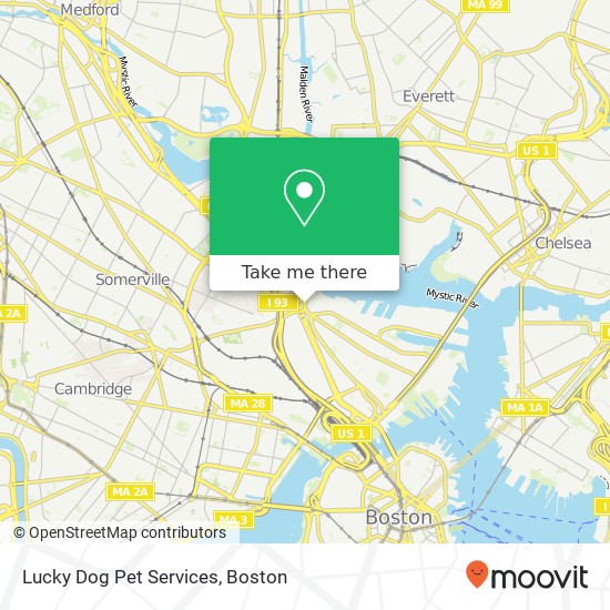 Mapa de Lucky Dog Pet Services