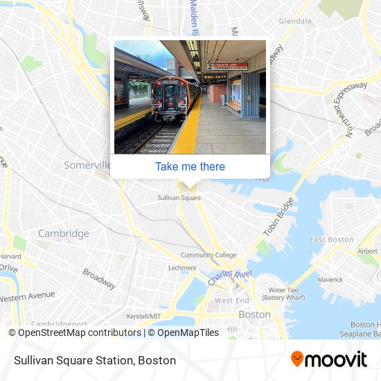 Mapa de Sullivan Square Station