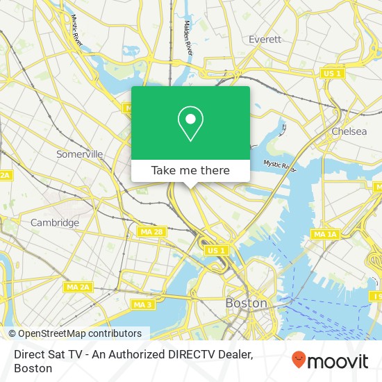 Direct Sat TV - An Authorized DIRECTV Dealer map