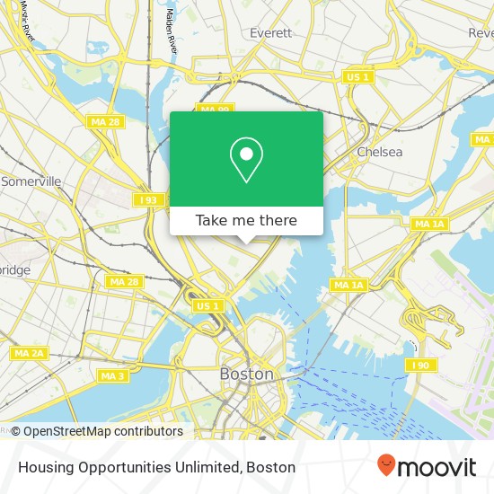 Housing Opportunities Unlimited map