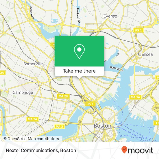 Nextel Communications map