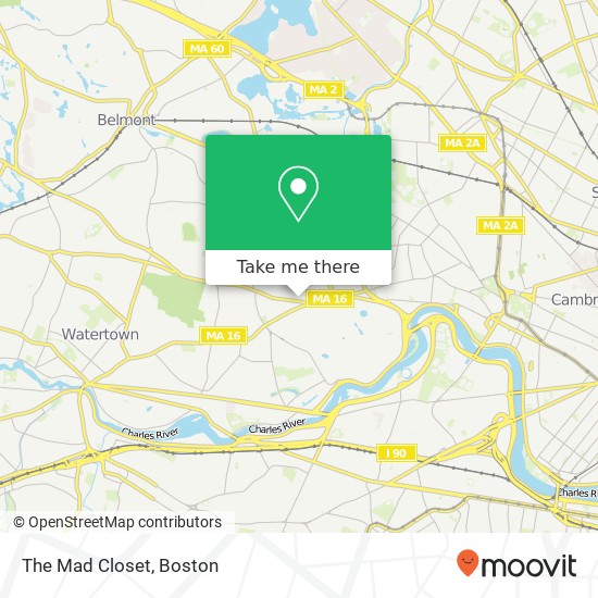Mapa de The Mad Closet