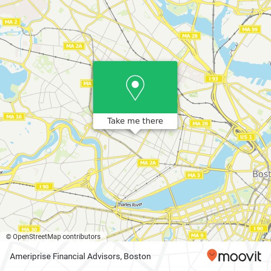 Ameriprise Financial Advisors map