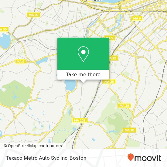 Texaco Metro Auto Svc Inc map