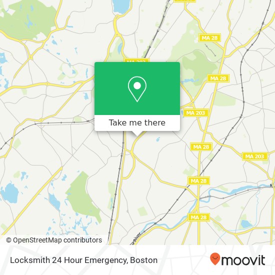 Locksmith 24 Hour Emergency map