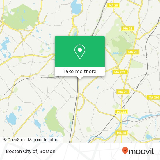 Boston City of map