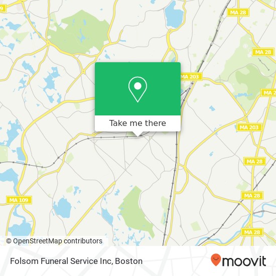 Mapa de Folsom Funeral Service Inc