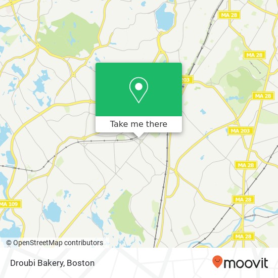 Droubi Bakery map