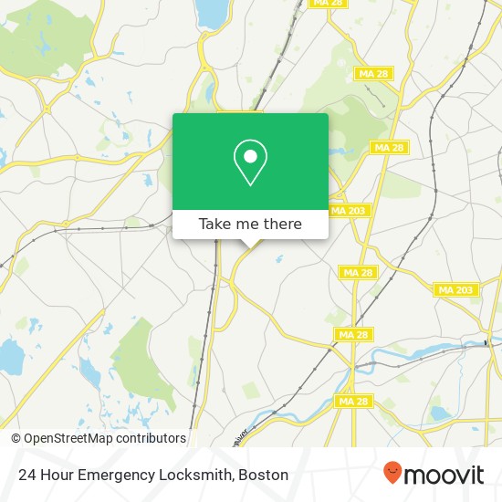 Mapa de 24 Hour Emergency Locksmith