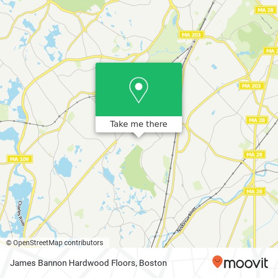 James Bannon Hardwood Floors map