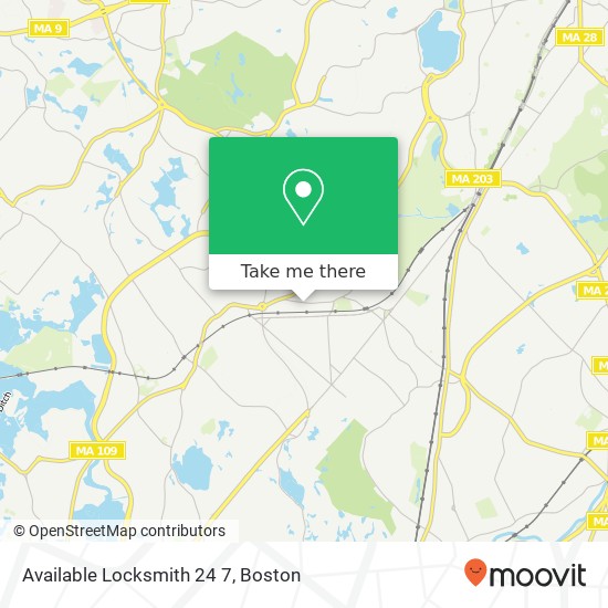 Mapa de Available Locksmith 24 7