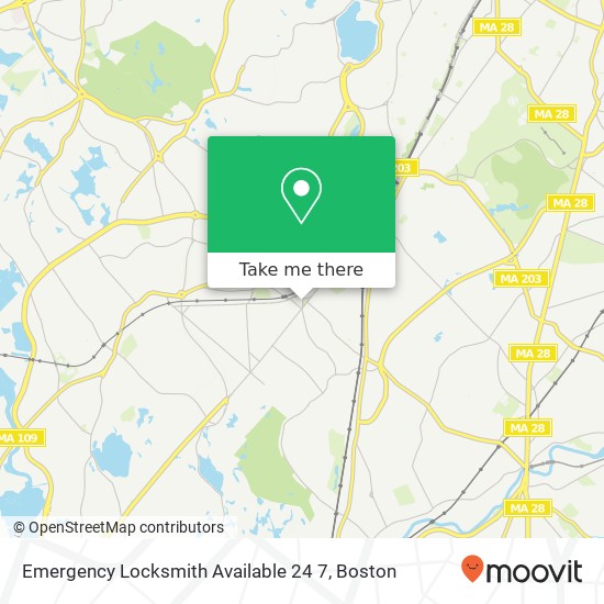 Mapa de Emergency Locksmith Available 24 7