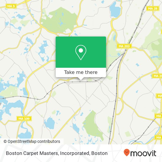 Boston Carpet Masters, Incorporated map