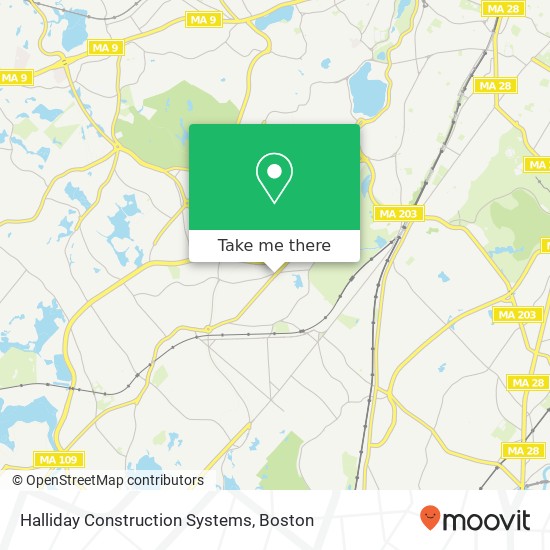 Halliday Construction Systems map