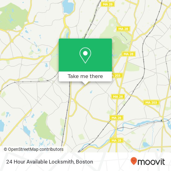 24 Hour Available Locksmith map