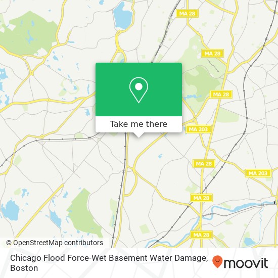 Chicago Flood Force-Wet Basement Water Damage map