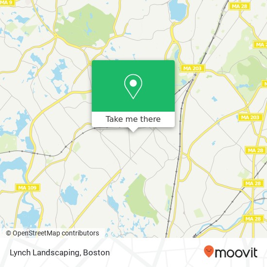 Lynch Landscaping map