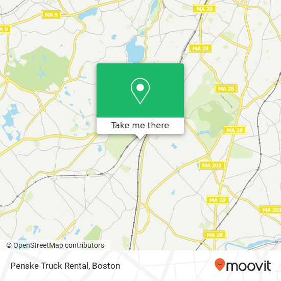 Penske Truck Rental map