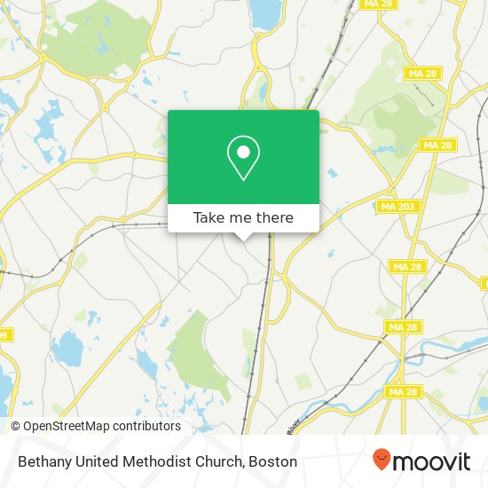 Mapa de Bethany United Methodist Church