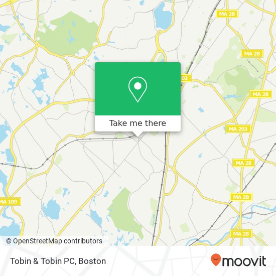 Mapa de Tobin & Tobin PC