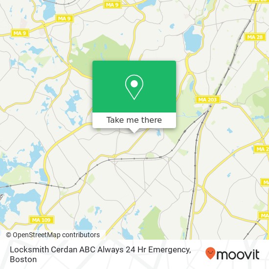 Locksmith Cerdan ABC Always 24 Hr Emergency map