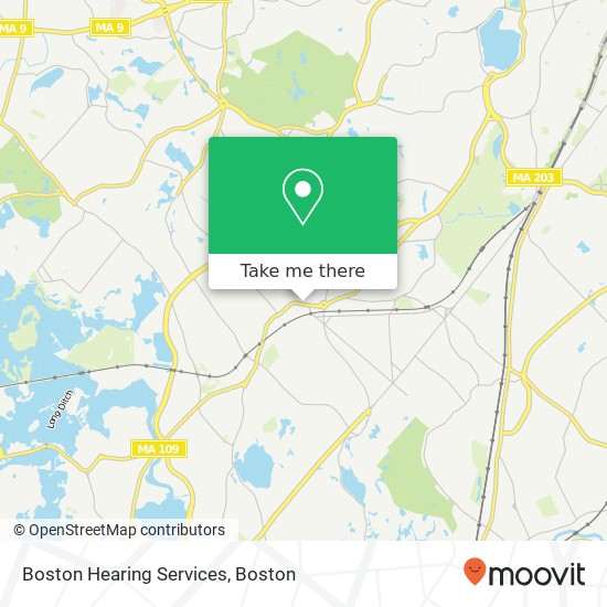 Mapa de Boston Hearing Services