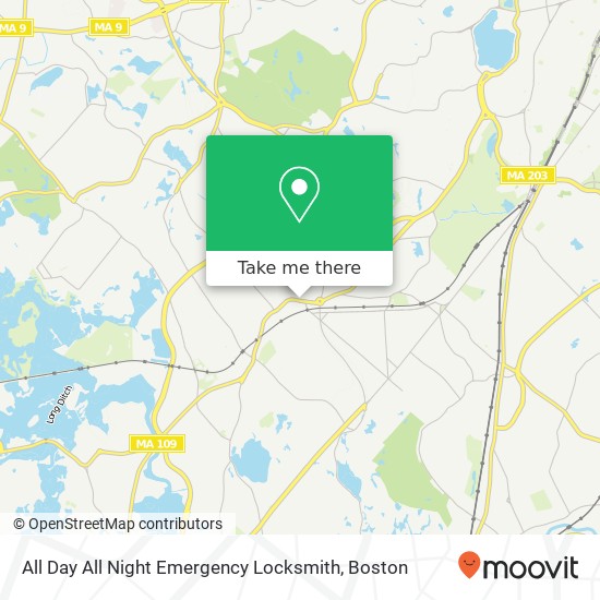 All Day All Night Emergency Locksmith map