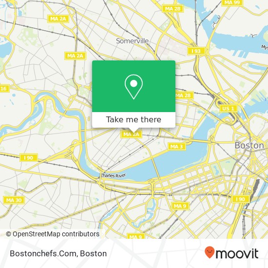 Bostonchefs.Com map
