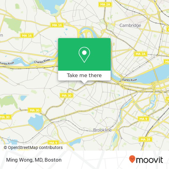 Ming Wong, MD map