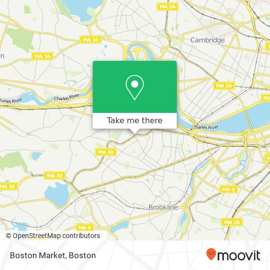 Mapa de Boston Market