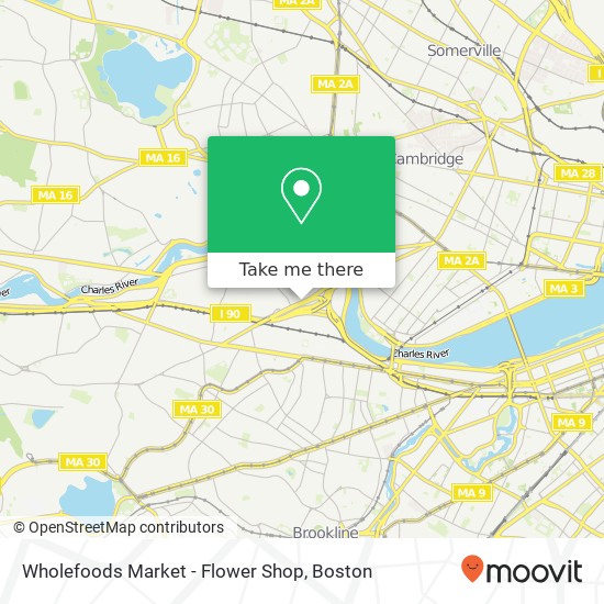 Mapa de Wholefoods Market - Flower Shop