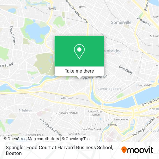 Spangler Food Court at Harvard Business School map