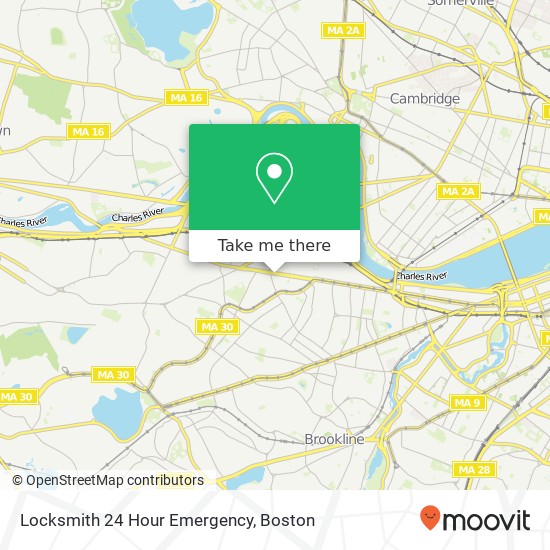 Mapa de Locksmith 24 Hour Emergency